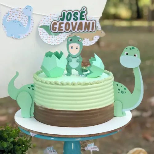 Arquivo de Corte: Topo de Bolo Dinossauro 032
