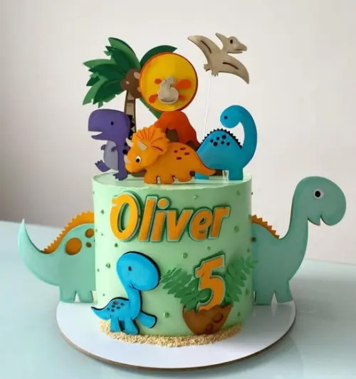 Arquivo de Corte: Topo de Bolo Dinossauro 043
