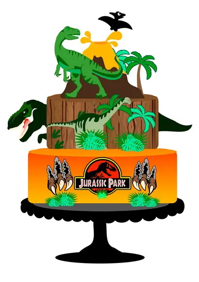 Arquivo de Corte: Topo de Bolo Dinossauro 051