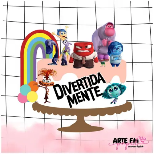 Arquivo de Corte: Topo de Bolo Divertidamente