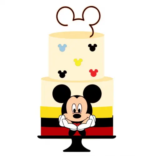 Arquivo de Corte: Topo de Bolo do Mickey