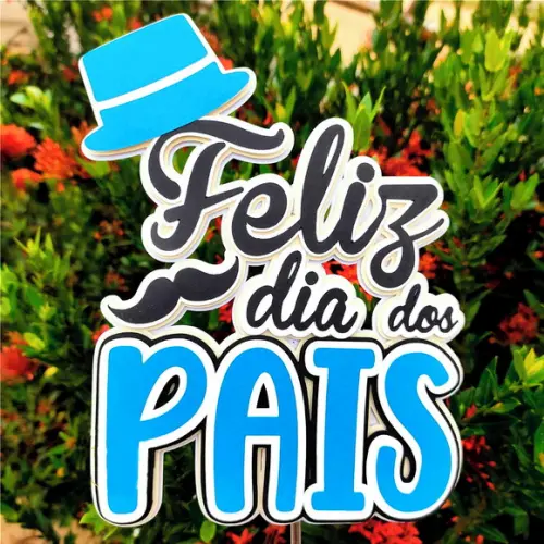 Arquivo de Corte: Topo de Bolo Feliz Dia dos Pais 08