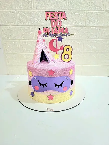 Arquivo de Corte: Topo de Bolo Festa do Pijama