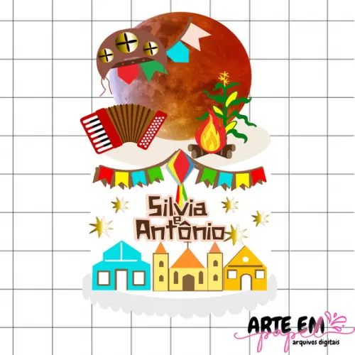 Arquivo de Corte: Topo de Bolo Festa Junina 023