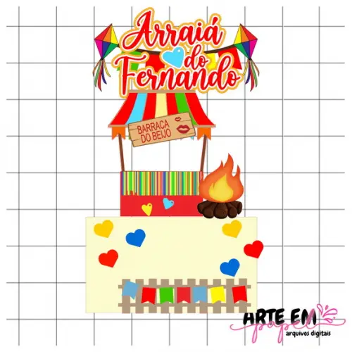 Arquivo de Corte: Topo de Bolo Festa Junina 053