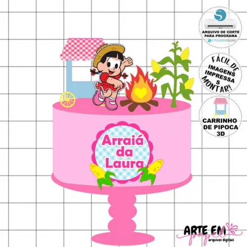 Arquivo de Corte: Topo de Bolo Festa Junina 121