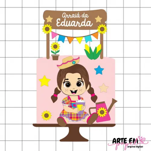 Arquivo de Corte: Topo de Bolo Festa Junina 151