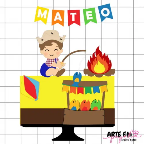 Arquivo de Corte: Topo de Bolo Festa Junina 156