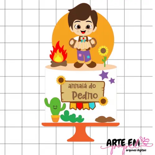 Arquivo de Corte: Topo de Bolo Festa Junina 194