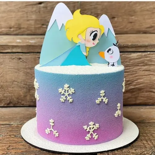 Arquivo de Corte: Topo de Bolo Frozen 007
