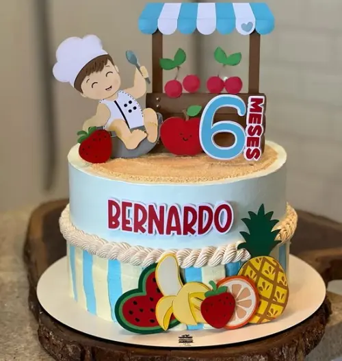 Arquivo de Corte: Topo de Bolo Frutinha 022