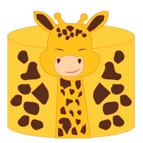 Arquivo de Corte: Topo de Bolo Girafinha 002