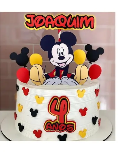 Arquivo de Corte: Topo de Bolo Mickey Camadas 006
