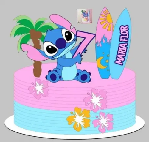 Arquivo de Corte: Topo de Lilo Stitch 003