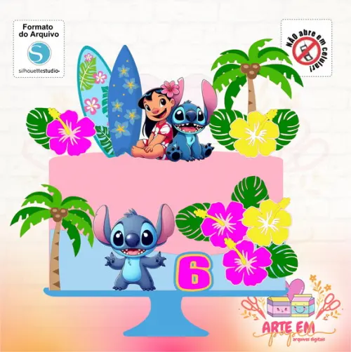 Arquivo de Corte: Topo de Lilo Stitch