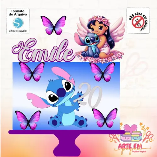 Arquivo de Corte: Topo de Lilo Stitch