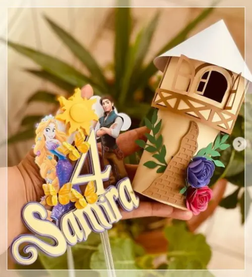 Arquivo de Corte: Topo Torre Rapunzel 06