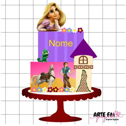 Arquivo de Corte: Topo Torre Rapunzel 03