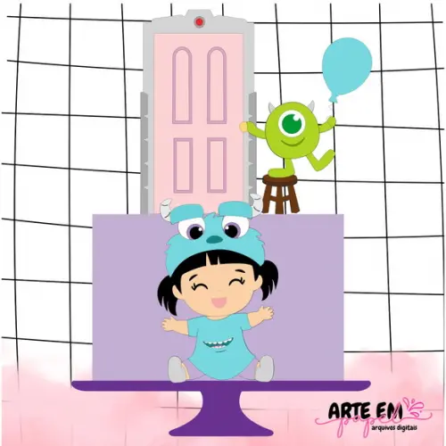 Arquivo de Cortecorte: Topo de Bolo Baby Monstros Sa 01