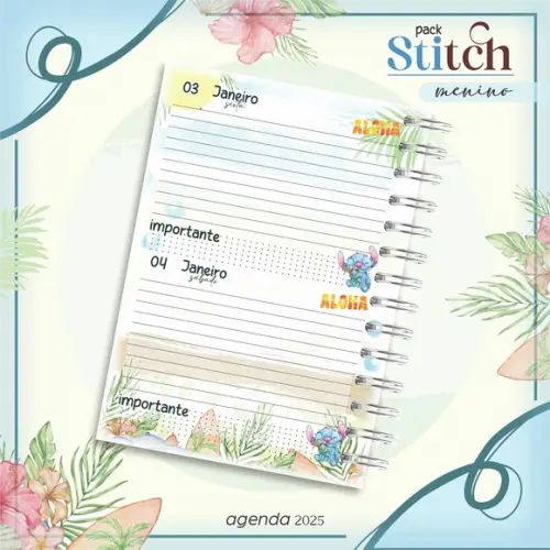 Arquivo Digital Agenda Escolar Stitch