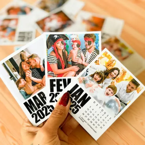 Arquivo Digital: Calendário Polaroid 2025