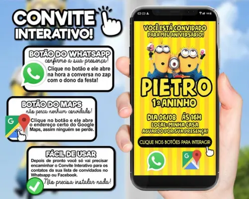 Arquivo Digital: Convite Digital Minions