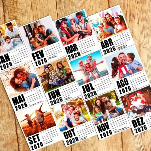 Arquivo Digital: Calendário Polaroid 2026