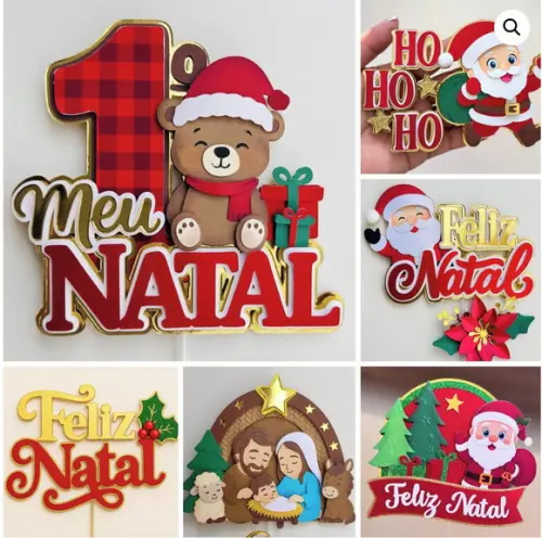 Arquivo: Combo 15 Topos Natal Studio, Svg e pdf