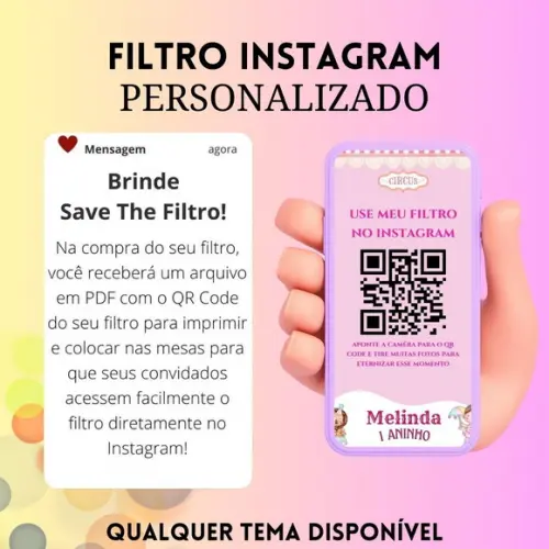 Filtro Personalizado para Aniversário Instagram