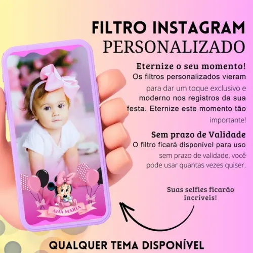 Filtro Personalizado para Aniversário Instagram