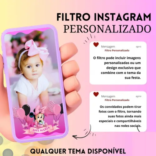 Filtro Personalizado para Aniversário Instagram