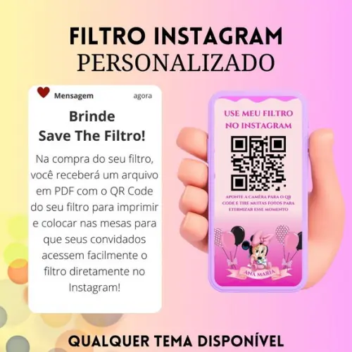 Filtro Personalizado para Aniversário Instagram