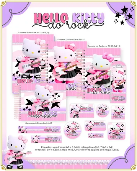 Volta às Aulas Kit Hello Kitty