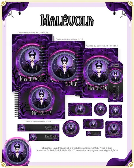 Volta às Aulas Kit Malévola