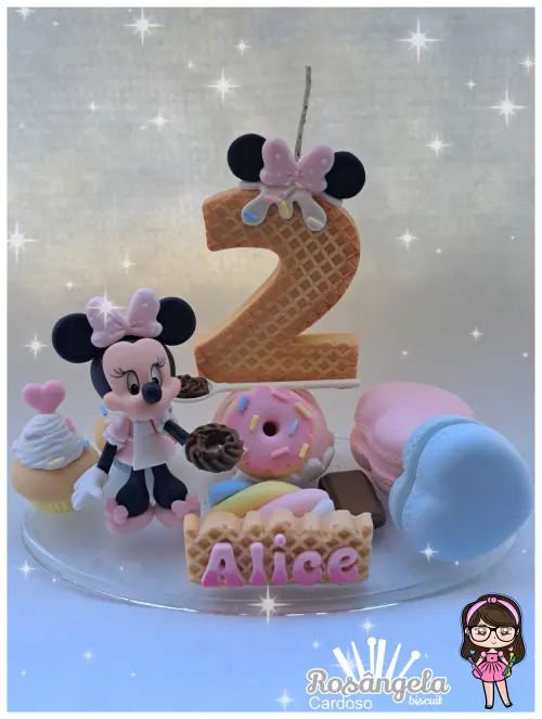 Vela Minnie Confeiteira