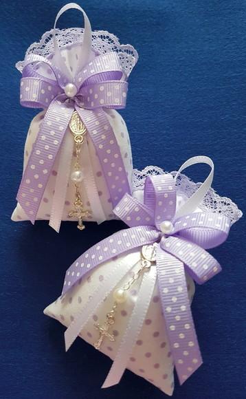 Kit 25 Saches Perfumados com Mini Terço - Lilás
