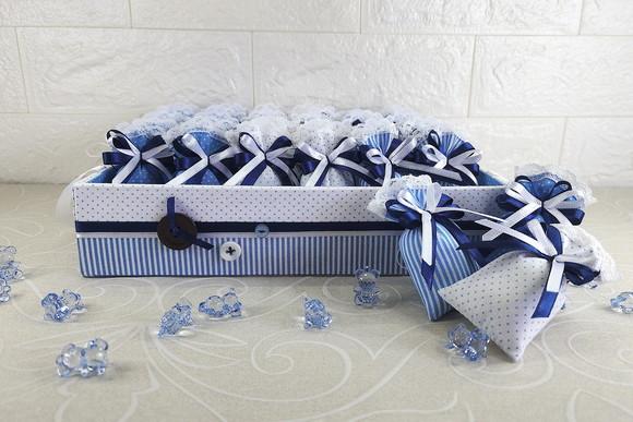 Kit 36 Mini Saches + Bandeja Decorada