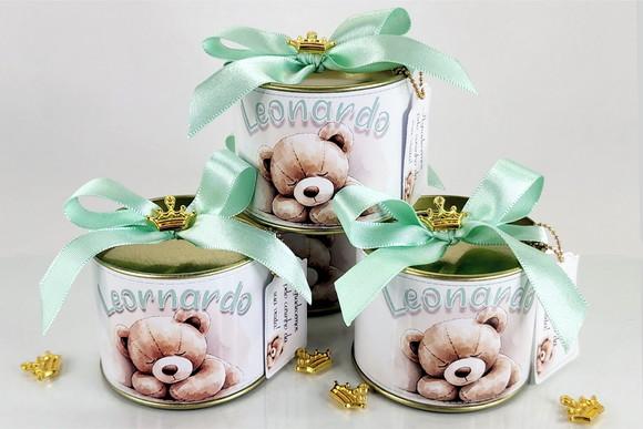 Tubo Lata Personalizado - Ursinho Dorminhoco