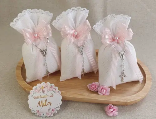 Kit 20 Unidades Saches Perfumados + Mini Terço - Embalados