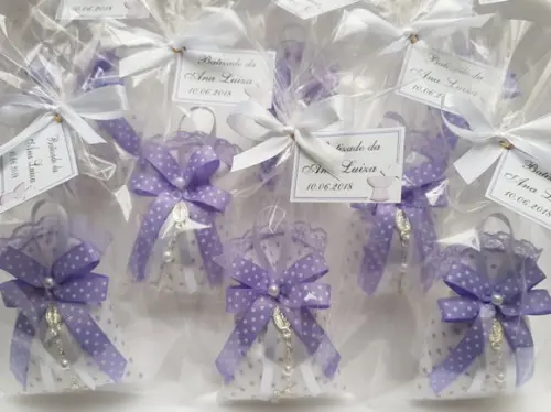 Kit 25 Saches Perfumados com Mini Terço - Lilás