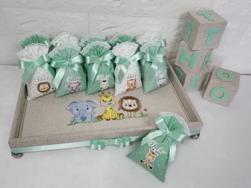 Kit 30 Saches Personalizados - Safari