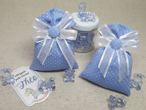 Mini Sache Perfumado com Laço em Voal