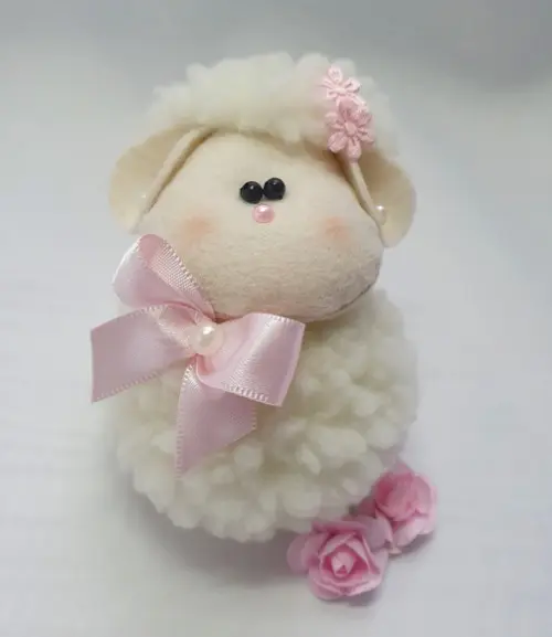 Sache Ovelhinha Rosa - 15 Unidades