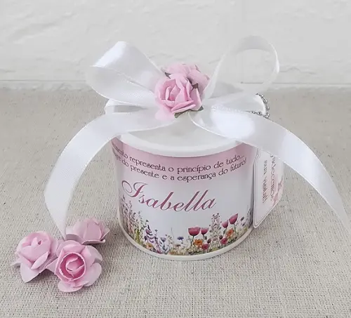Tubo Lata Personalizado - Jardim