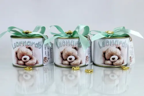 Tubo Lata Personalizado - Ursinho Dorminhoco