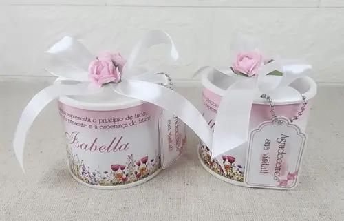 Tubo Lata Personalizado - Jardim