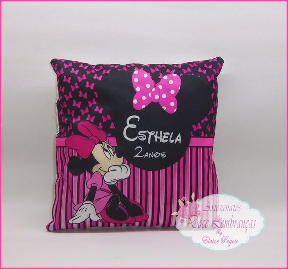 Almofada Personalizada Minnie Rosa
