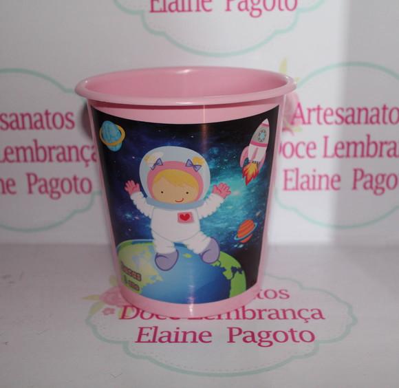 Balde de Pipoca 1l Astronauta