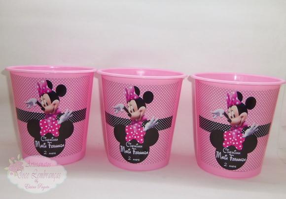 Balde de Pipoca 1l Minnie Rosa