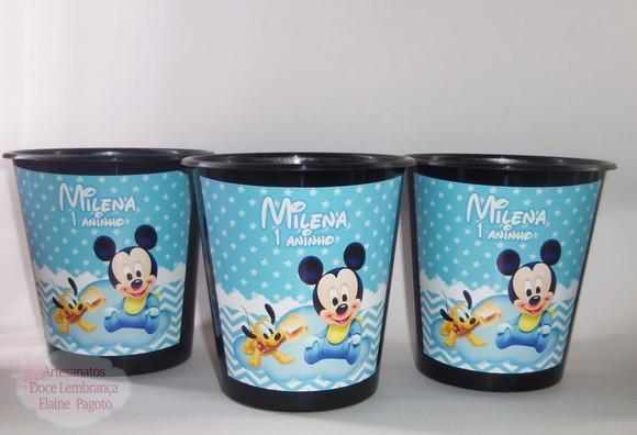 Balde de Pipoca 1l Minnie Rosa